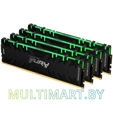 Оперативная память Kingston FURY Renegade RGB 4x8GB DDR4 PC4-24000 (KF430C15RBAK4/32)
